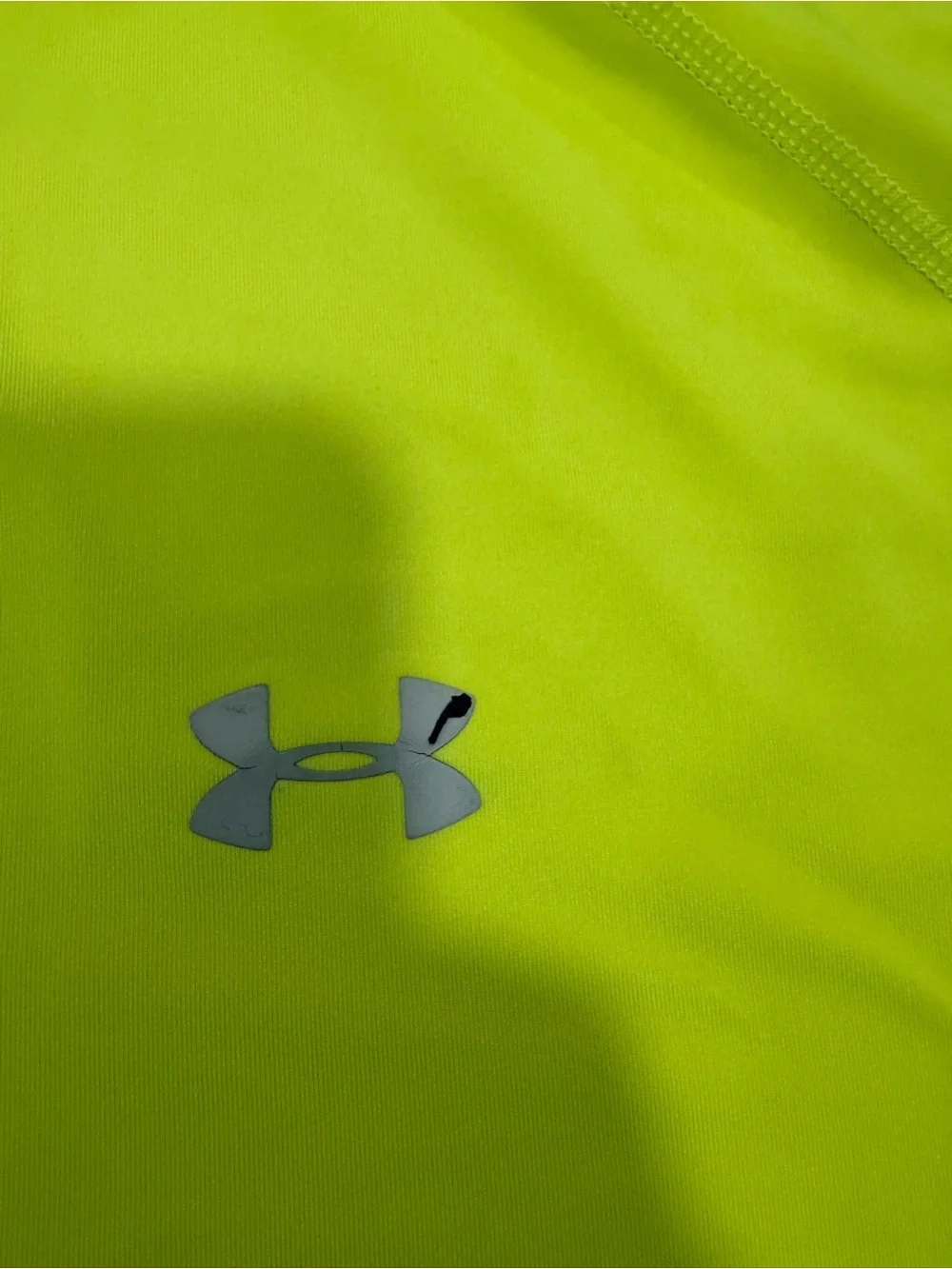 Under Armour Men’s High-Vis Yellow 1/4 Zip Performance Pullover-XL